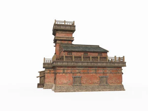 Ancient Gobi Architecture in East Asia 3D Model