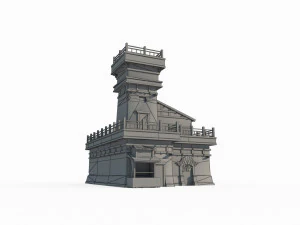 Ancient Gobi Architecture in East Asia 3D Model