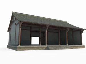 East Asian Ancient Architecture Hall 3D Model