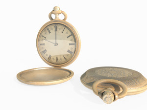 Old style pocket watch Modèle 3D