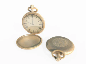 Old style pocket watch 3D Model
