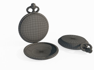 Old style pocket watch Modèle 3D