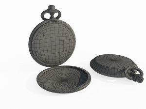 Old style pocket watch 3D Model