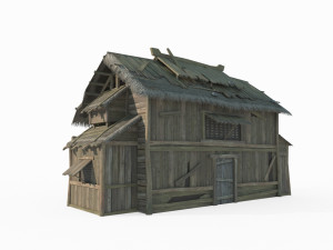 Asian Ancient Architecture Fisherman s House 3D Model