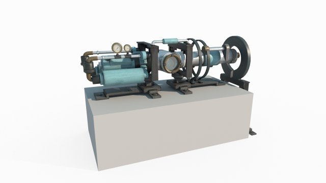Science fiction laser transmitter 3D Model .c4d .max .obj .3ds .fbx .stl .blend 