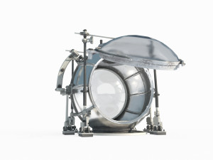 Future Science Fiction Spherical Experimental Module 3D 模型