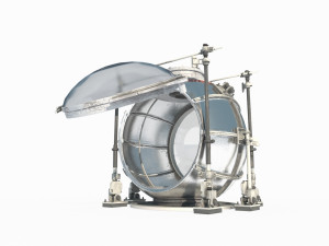 Future Science Fiction Spherical Experimental Module Modelo 3D