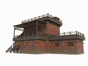 Ancient houses in the Gobi region of East Asia 3D Модель