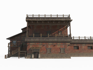Ancient houses in the Gobi region of East Asia 3D Модель