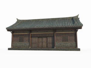 East Asian ancient architecture and houses 3D Model
