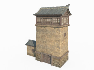 East Asian Ancient Architecture Tulou Modèle 3D