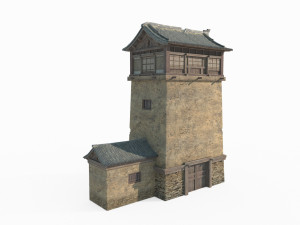 East Asian Ancient Architecture Tulou Modèle 3D