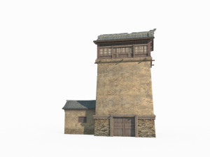 East Asian Ancient Architecture Tulou Modèle 3D