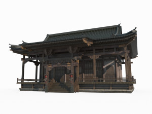 Luxury houses in ancient Asian architecture 3D Model