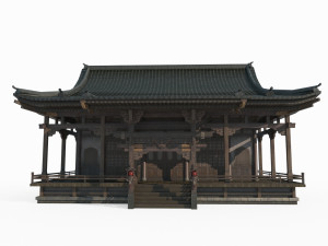 Luxury houses in ancient Asian architecture Model 3D