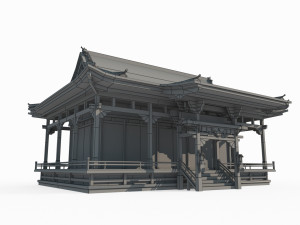 Luxury houses in ancient Asian architecture Model 3D