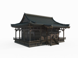 Luxury houses in ancient Asian architecture Model 3D