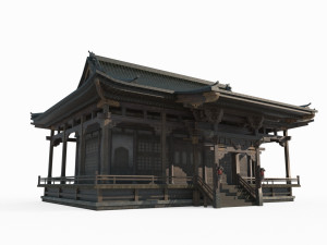Luxury houses in ancient Asian architecture Model 3D
