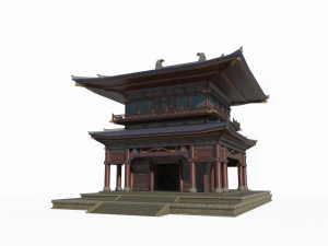Ancient Asian architectural palaces 3D Model