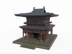 Ancient Asian architectural palaces 3D Model