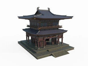 Ancient Asian architectural palaces 3D Model