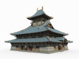 Large palaces in ancient East Asian architecture 3D-Modell