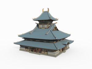 Large palaces in ancient East Asian architecture 3D-Modell