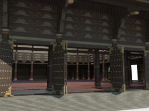 Large palaces in ancient East Asian architecture 3D-Modell