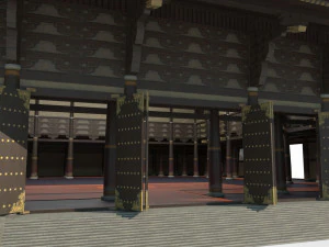 Large palaces in ancient East Asian architecture 3D Model