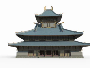 Large palaces in ancient East Asian architecture 3D Model