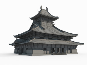 Large palaces in ancient East Asian architecture 3D-Modell