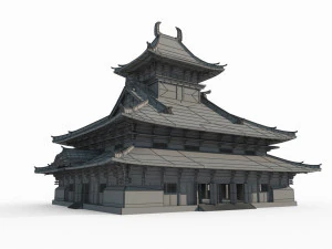 Large palaces in ancient East Asian architecture 3D Model