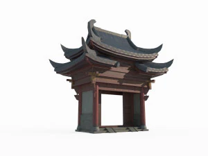 Восточноазиатские ворота Гуда 3D Модель