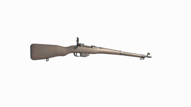 Old style long rifle 3D-Modell .c4d .max .obj .3ds .fbx .stl .blend 