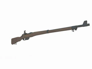 Old style long rifle 3D Model
