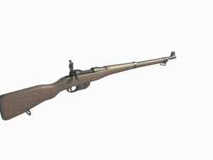 Old style long rifle 3D-Modell