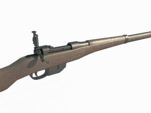 Old style long rifle 3D-Modell