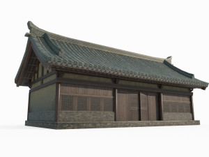 Asian Ancient House Shop 3D Model