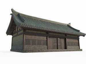 Tienda de casas antiguas asi&aacute;ticas Modelo 3D