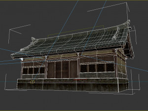 Asian Ancient House Shop 3D 모델