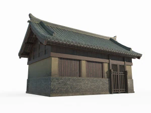 Antiche case e cottage asiatici Modello 3D
