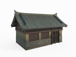 Ancient Asian houses and cottages Modèle 3D