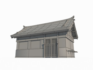 Ancient Asian houses and cottages Modèle 3D
