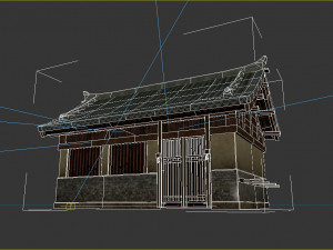 Ancient Asian houses and cottages Modèle 3D