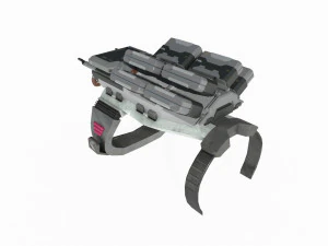 Future sci-fi pistols 3D Model