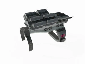 Future sci-fi pistols 3D Model