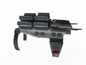 Future sci-fi pistols 3D Model