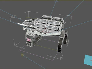 Future sci-fi pistols 3D Model