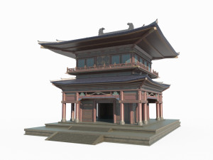 Ancient architectural palaces in East Asia 3D Model