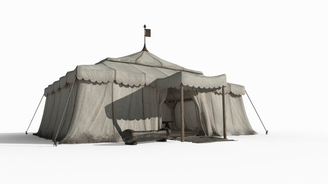 Ancient nomadic tents 3D Model .c4d .max .obj .3ds .fbx .stl .blend 